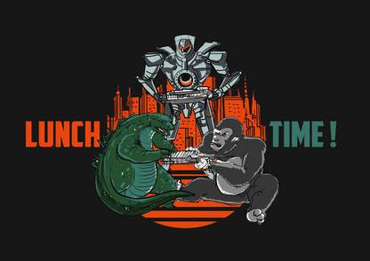 Lunch Time designed Pankj Bhambri Paper Print