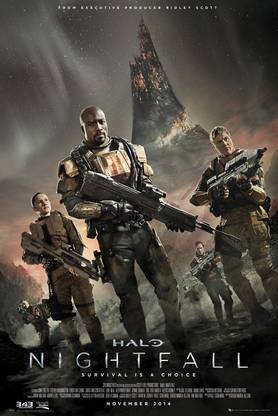 Halo Nightfall Key Art Paper Print