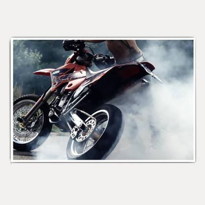 KTM dirt bike super bike jumbo size poster Paper Print