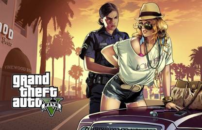 Athah Poster GTA Game Zone Paper Print Paper Print