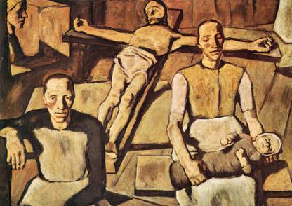 Mother by Albin Egger-Lienz Fine Art Print