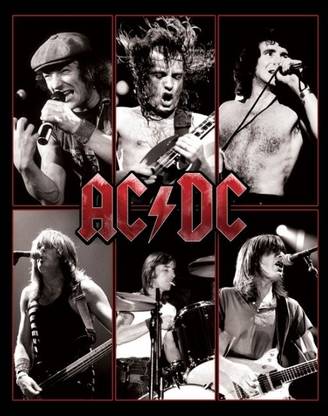 AC - DC Paper Print