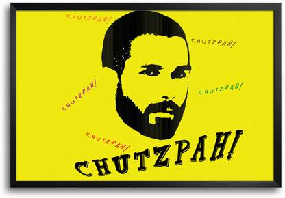 bgfanstore Devraj Bad Boy Ud Chutzpah Haider Movie Framed Paper Print