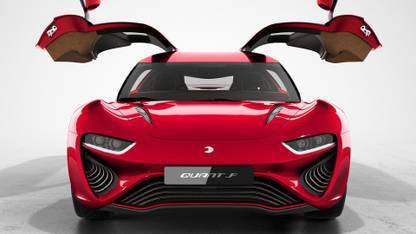 Car Nanoflowcell Quantino Red Paper Print