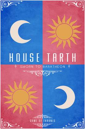 Game of Thrones Inspired House Tarth Paper Print