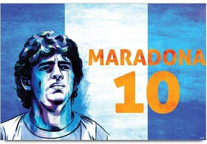 Diego Maradona Argentina Football FIFA PS00001584 Paper Print