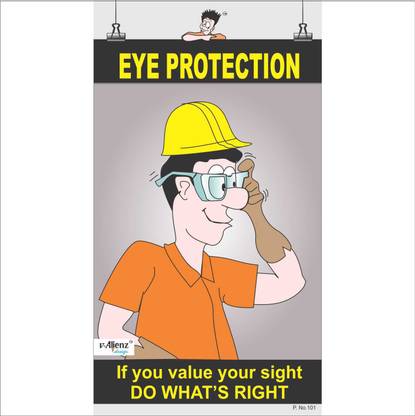 Eye Safety Poster-Eye Protection Paper Print