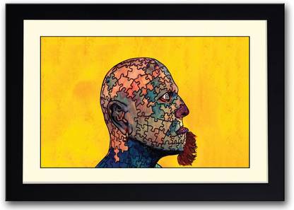 Man With Beard Artistic Fine Art Print