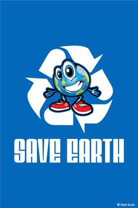 Poster - Save Earth Paper Print