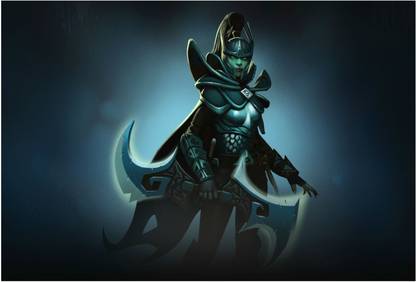 Phantom Assassin Mortred from Dota 2 Video Game Paper Print