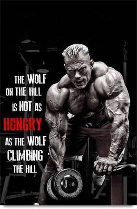 Dennis Wolf Bodybuilder Motivation Quote Paper Print