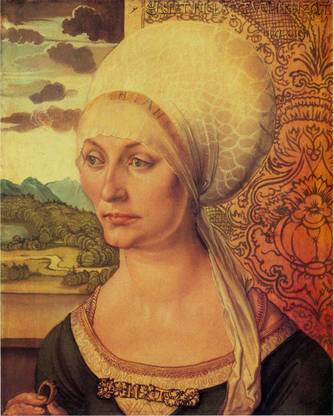 Elsbeth Tucher by Durer Paper Print