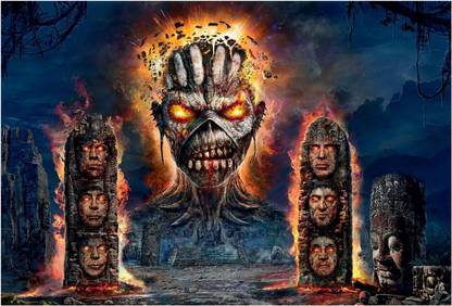 Iron Maiden Wallpaper Paper Print