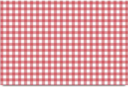 Red Fabric Checks Pattern Paper Print