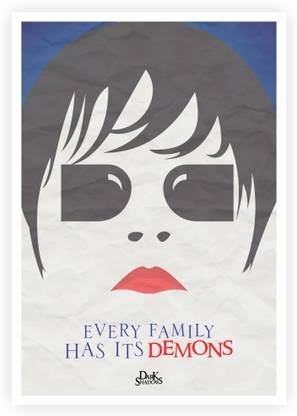 Dark Shadows Movies Minimalist Character Quotes Paper Print