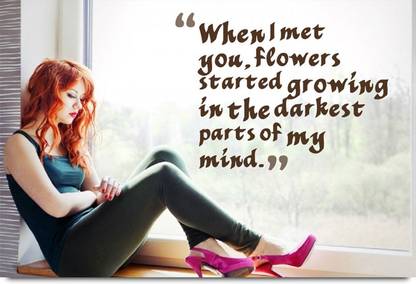 Sad Love Quotation Paper Print