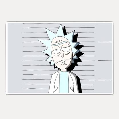 Rick and Morty Mug Shot (18x12) Paper Print