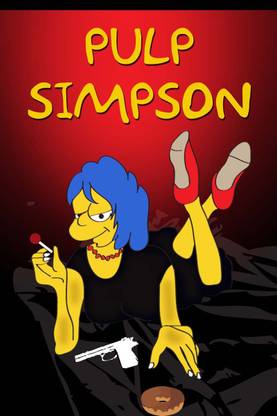 Pulp Fiction Simpsons Mashup Photographic Paper