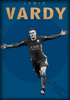 Jamie Vardy Poster Paper Print