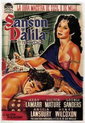 Samson and Delilah - 1949 Paper Print