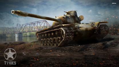 T110E5 - World of Tanks Athah Fine Quality Poster Paper Print