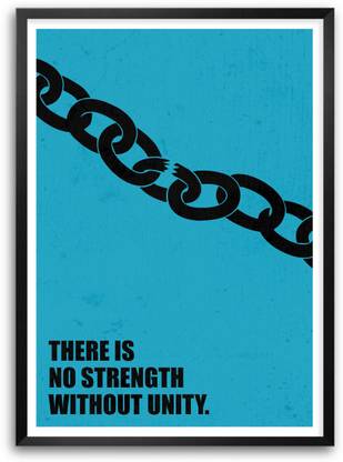 No Strength Without Unity Family Quotes Paper Print