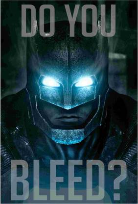 Batman vs Superman Dawn of Justice - Do you Bleed? Paper Print