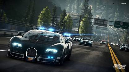 Bugatti Veyron police car in Need for Speed Rivals Athah Fine Quality Poster Paper Print
