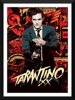 Hollywood Collection - Quentin Tarantino 20 Years - Ready To Hang Framed Poster Paper Print