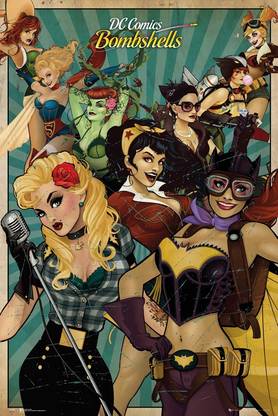 Official DC Comics Bombshells Paper Print