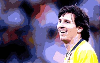 Lionel Messi - Smile Paper Print
