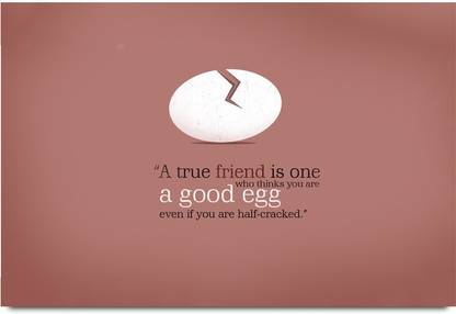 Friendship Quotes Paper Print
