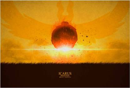 Phoenix Wallpaper Paper Print
