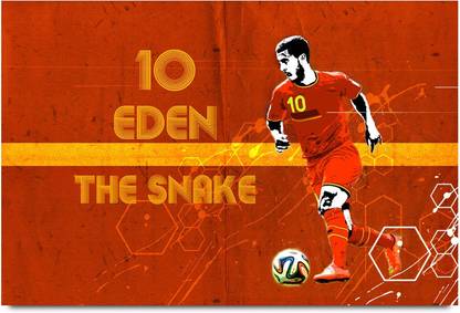 Eden Hazard 'The Snake' Football Player Paper Print