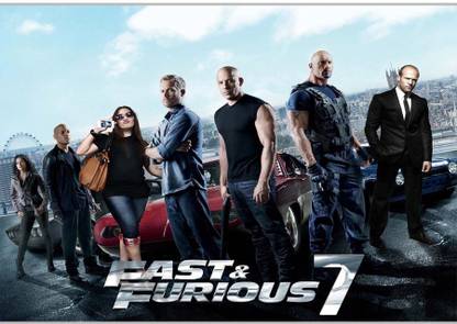 EurekaDesigns Fast And Furious 7 Poster Paper Print