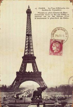 Eiffel Tower Love Quote Paper Print