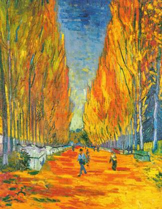 L'Allee des Alyscamps by Van Gogh Fine Art Print