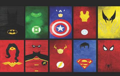 Colormart Marvel Superhero Logo Photographic Paper