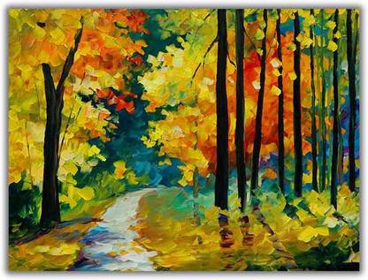 Green Forest Canvas 0220 Canvas Art