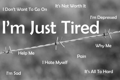 I M Just Tired Paper Print