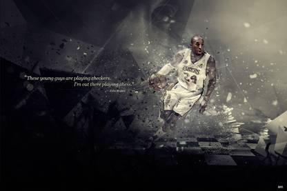 Kobe Bryant Quotes Paper Print