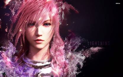 Lightning - Final Fantasy XIII-2 Athah Fine Quality Poster Paper Print
