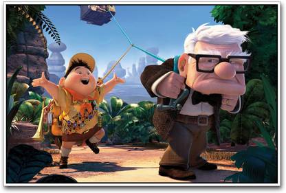 Up animated movie Paper Print