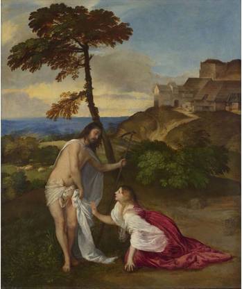 Tallenge Old Masters Collection - Noli me Tangere by Titian - A3 Size Premium Quality Rolled Poster Paper Print