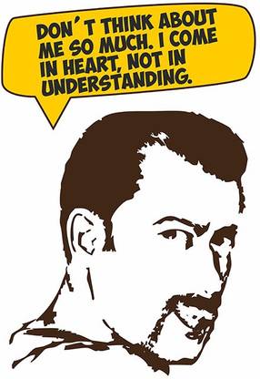 Salman Khan Quotes Poster Paper Print