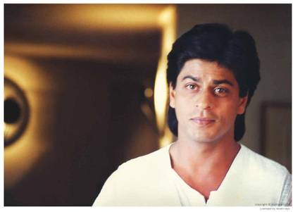 Shahrukh Khan in White Shirt Pardes - 1 Paper Print