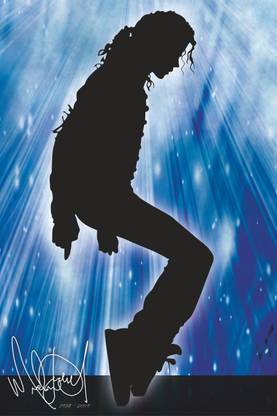 Michael Jackson Standing Paper Print