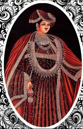 Mesleep Royal Indian King Painting Without Frame Canvas Art