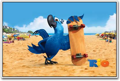 Blu in Rio Movie Paper Print