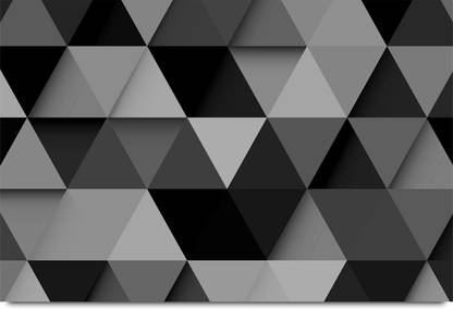 3D Triangle Pattern Paper Print